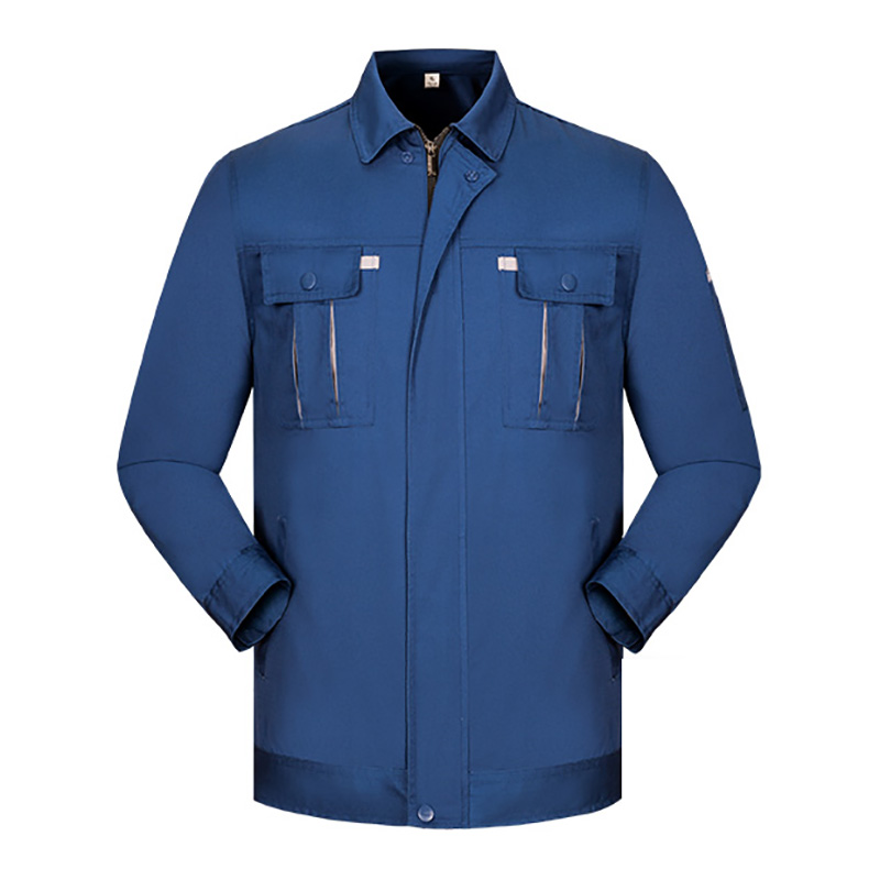 春秋长袖工作服套装_工厂车间工装制服_秋装耐磨劳保服定做【8色可选】