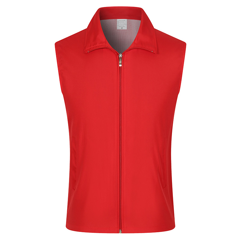 单层志愿者义工马甲_党员公益活动红背心_超市马夹工作服定制【9色可选】