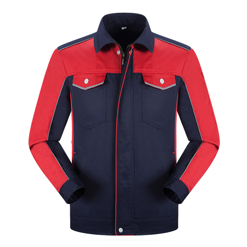 长袖劳保工作服套装_工厂车间厂服_汽修工劳保服装定制【4色可选】