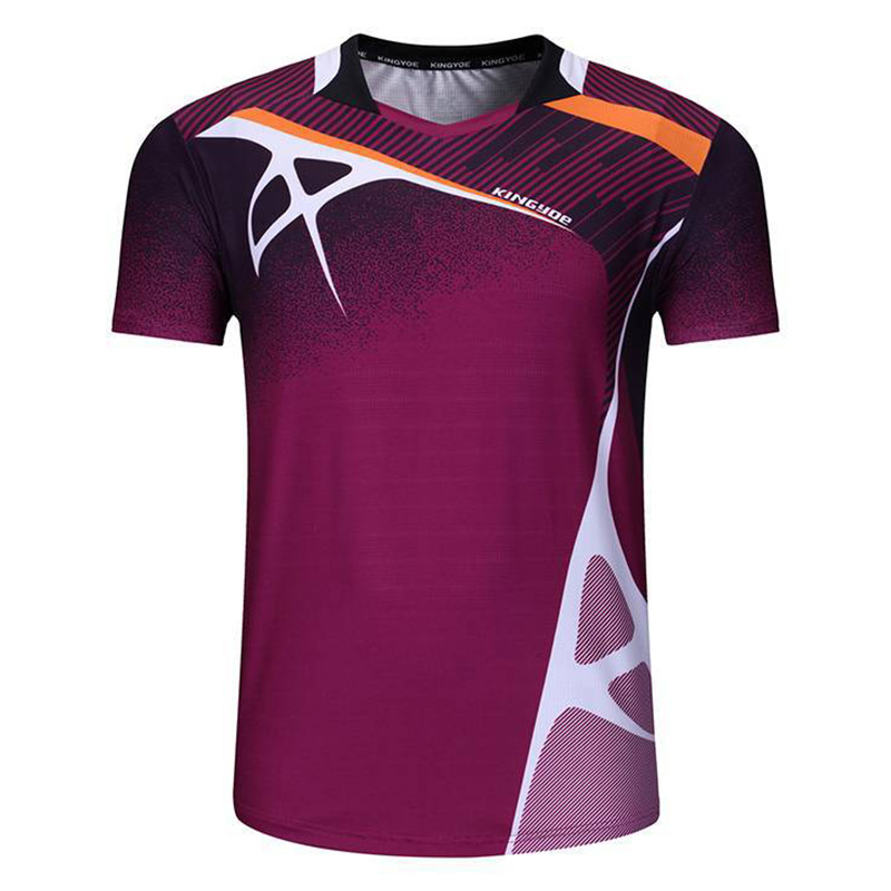 短袖羽毛球服_速干运动T恤_排球乒乓球服_夏季比赛运动服定制