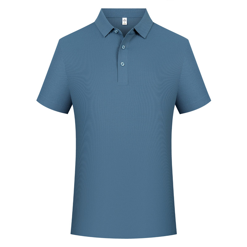 速干锦氨短袖POLO衫定制,团体活动翻领T恤衫印绣LOGO【6色可选】