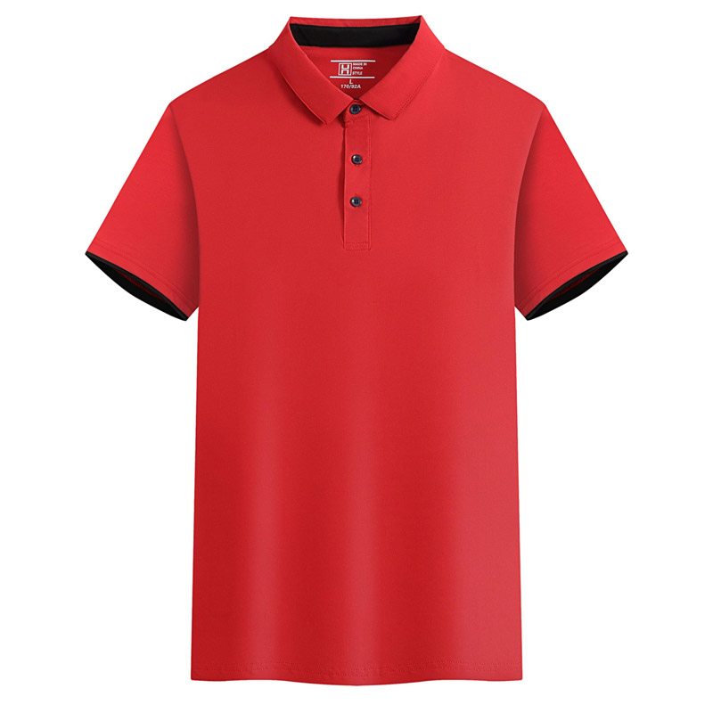 速干冰丝短袖POLO衫,快干翻领短袖T恤衫定做印绣图案【5色可选】